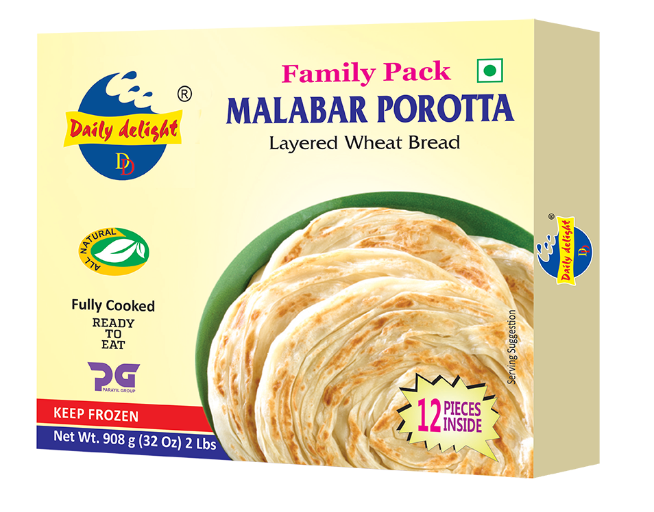 Daily Delight Malabar Porotta Family Pack - 12 Pcs (2 Lb)