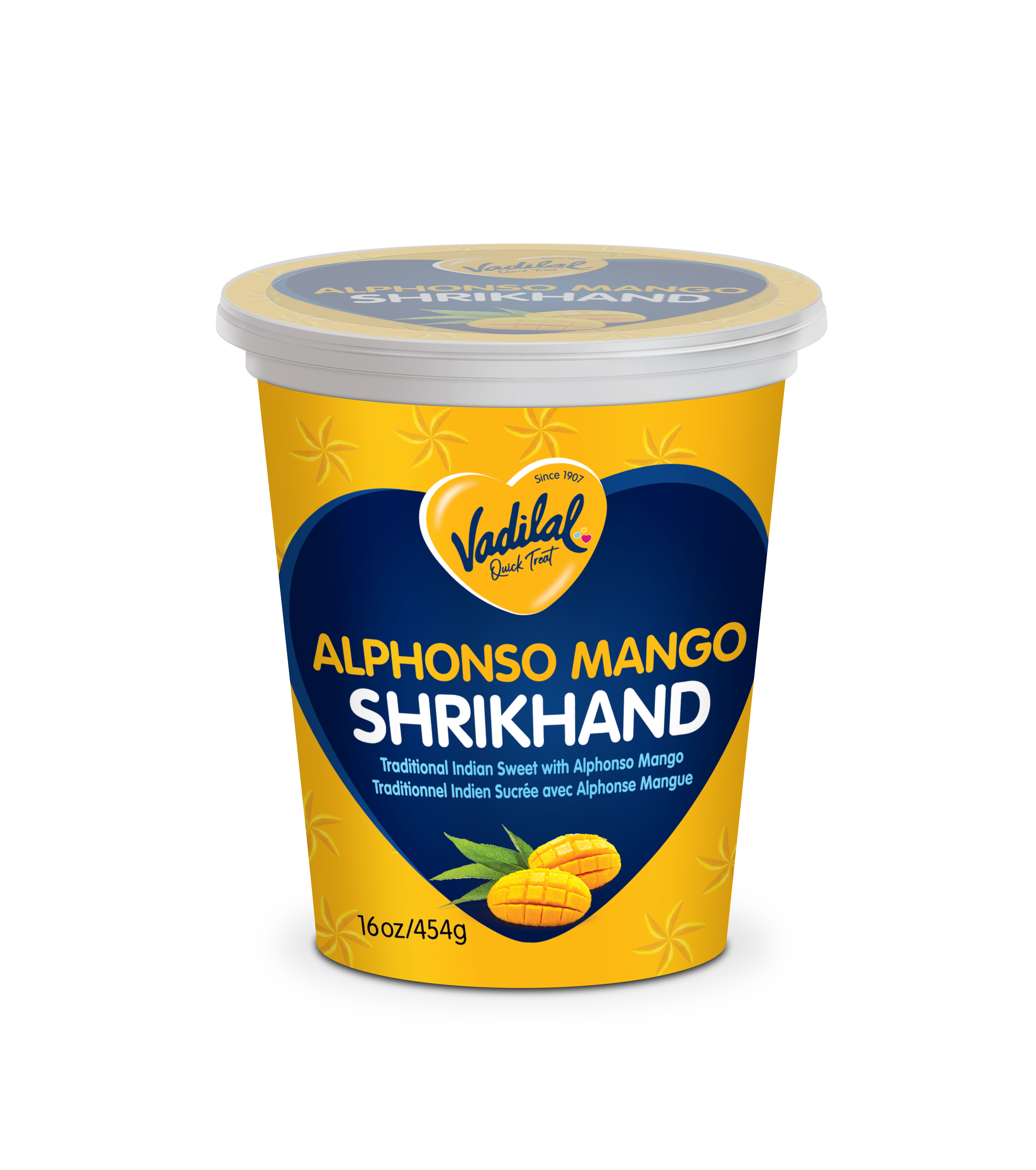 Vadilal Alphonso Mango Shrikhand - 16 OZ (454 GM)