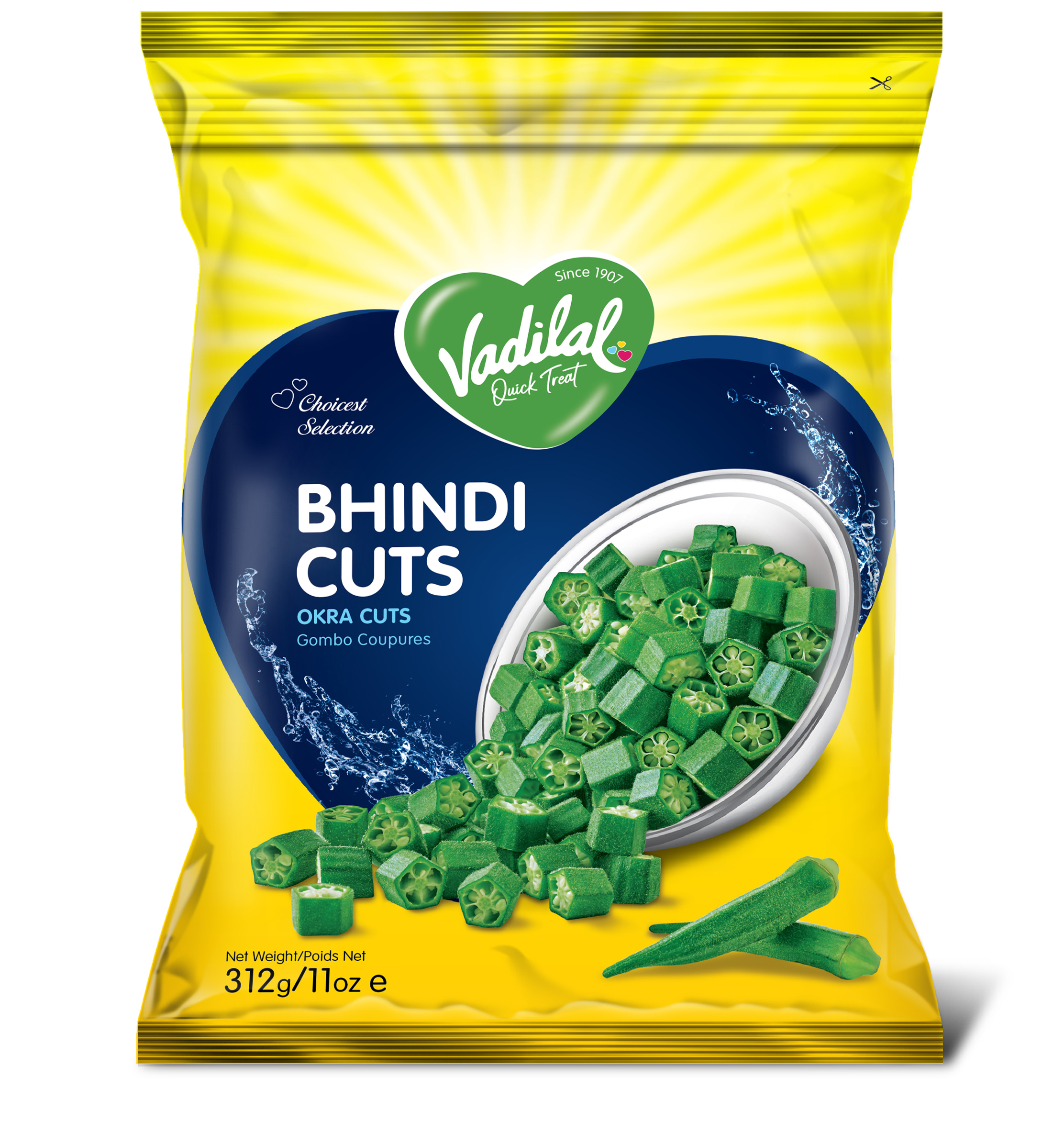 Vadilal-Deep Frozen Bhindi Cut - 11 OZ (312 GM)