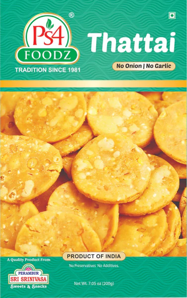 PS4 Foodz Thattai - 7 Oz (200 Gm)