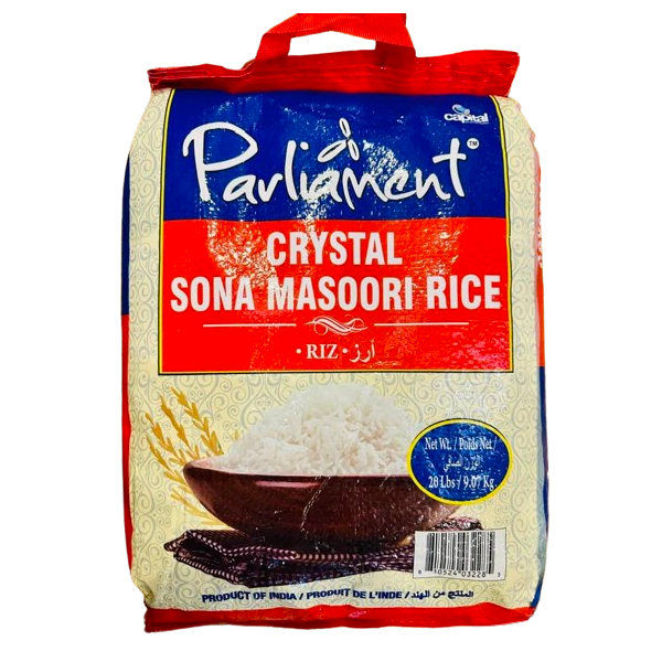 Parliament Crystal Sona Masoori Rice - 20 LB