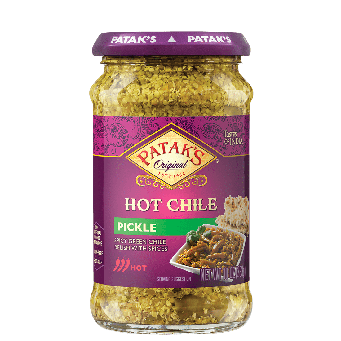 Patak'S Chile (Chilli) Pickle (HOT) - 10 OZ