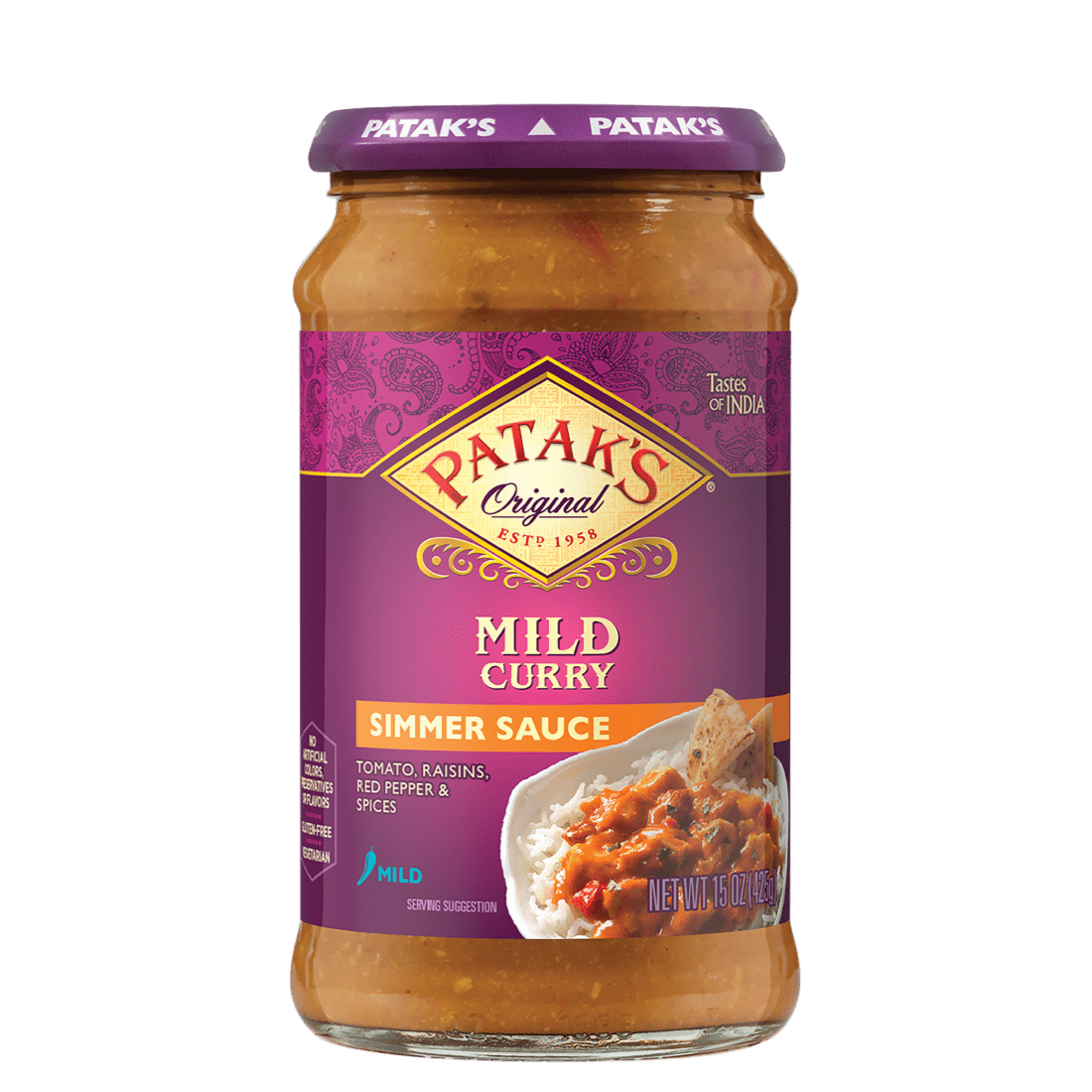 Patak'S Mild Curry Spice Paste (MILD) - 10 OZ