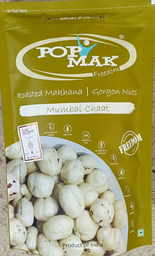 Popmak Roasted Makhana (Mumbai Chaat) - 80 Gm