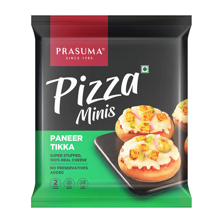 Prasuma Paneer Tikka Pizza Mini - 2 Pcs (180 Gm)