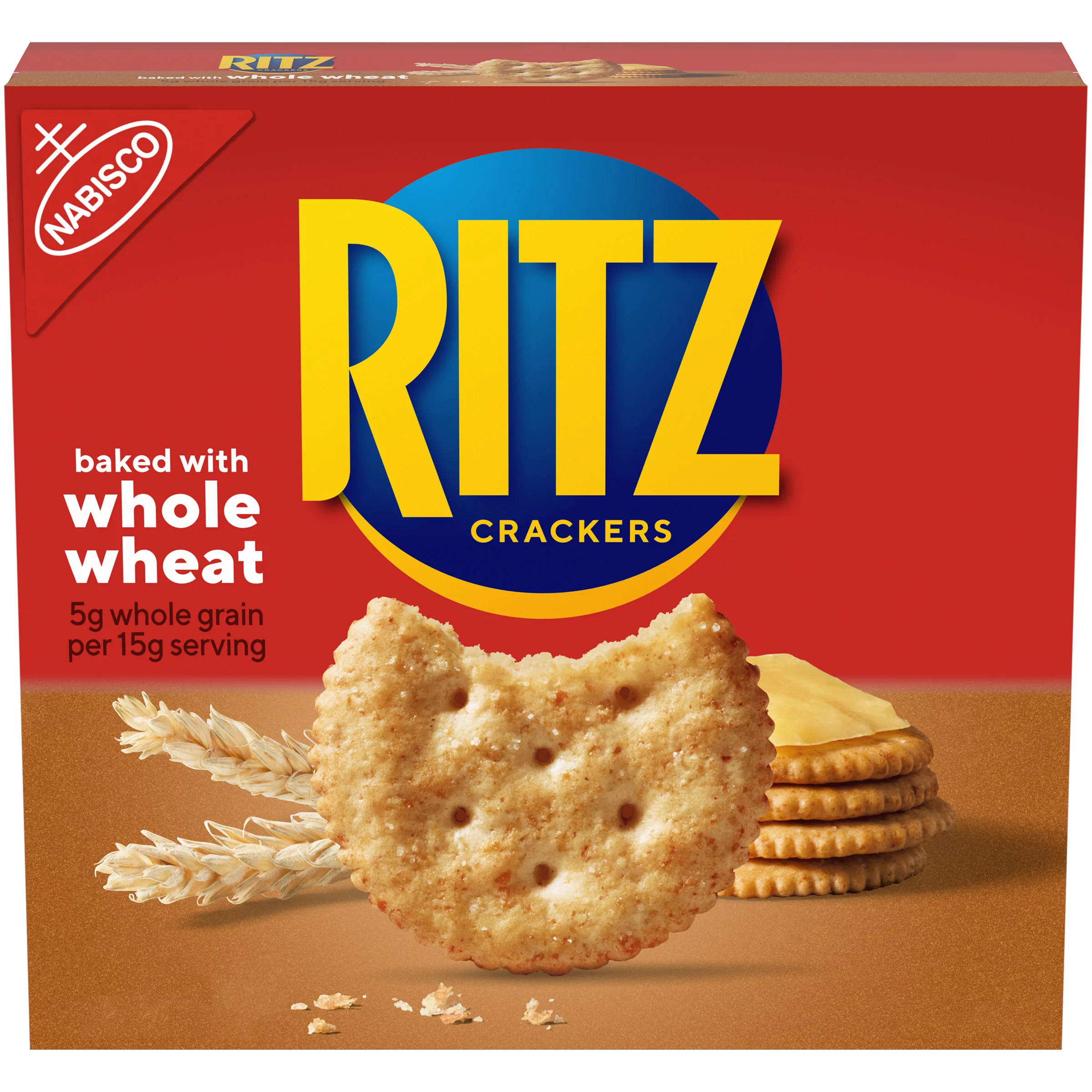 RITZ Whole Wheat Crackers, 12.9 oz