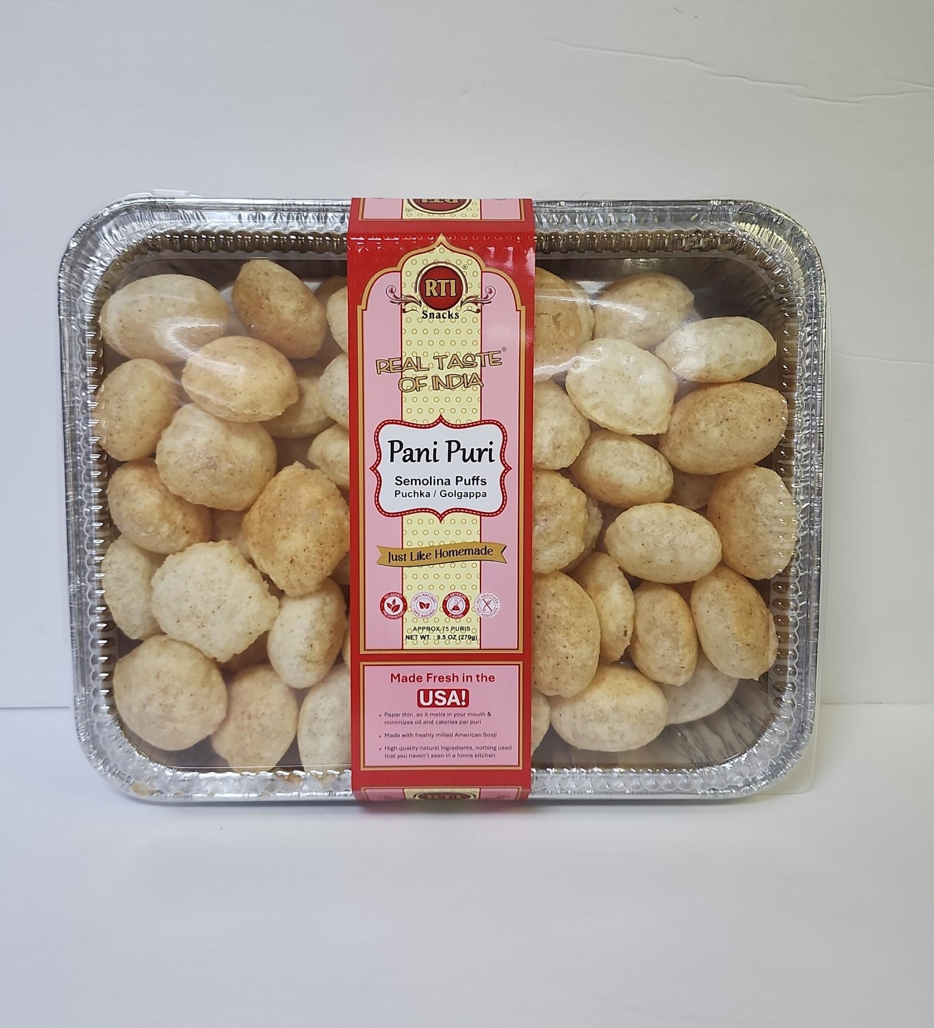 RTI Pani Puri - 270 Gm (70-80 Pcs)
