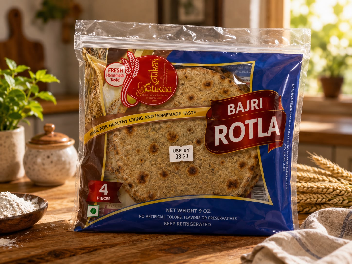 Rotikaa Bajri Rotla - 4 Pcs