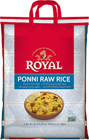Royal Ponni Raw Rice - 20 Lb (9.07 Kg)