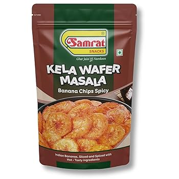 Samrat Masala Banana Chips (Spicy) - 6 Oz (180 Gm)