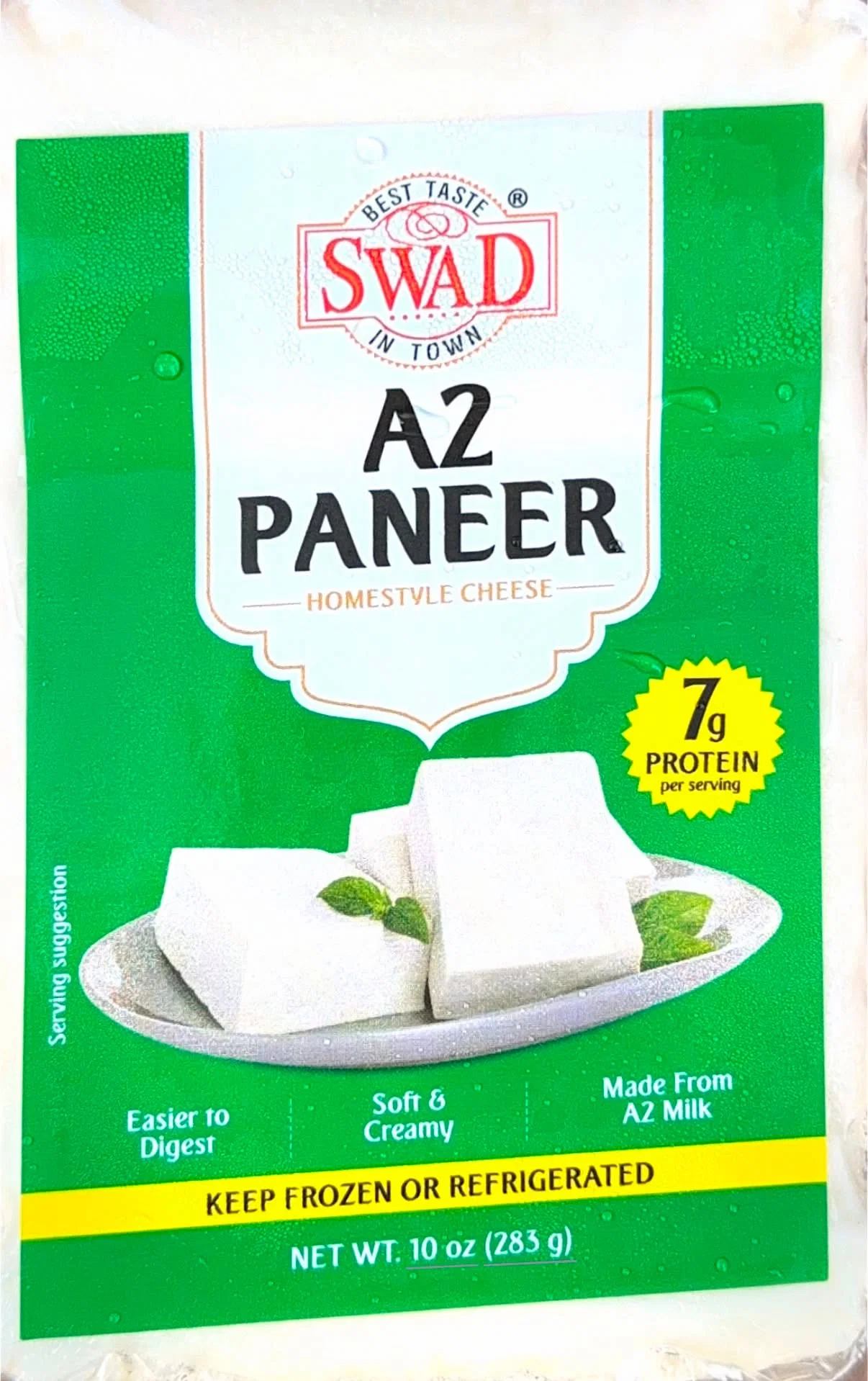 Swad A2 Paneer - 10 Oz (283 Gm)