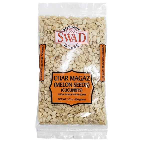 Swad Char Magaz (Melon Seeds) - 3.5 Oz (100 Gm)