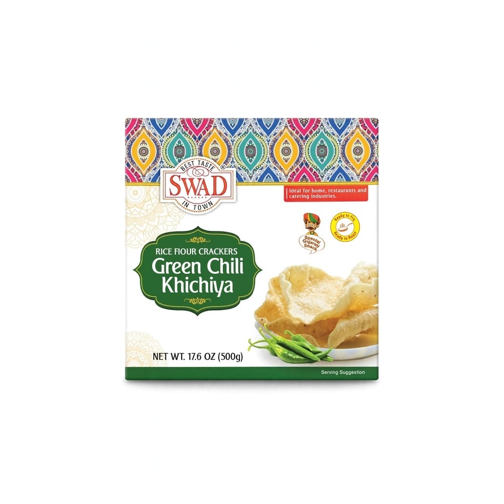 Swad Green Chili Khichiya - 17.6 Oz (500 Gm)