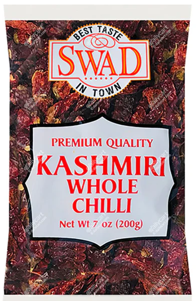 Swad Kashmiri Chilli Whole - 7 Oz (200 Gm)
