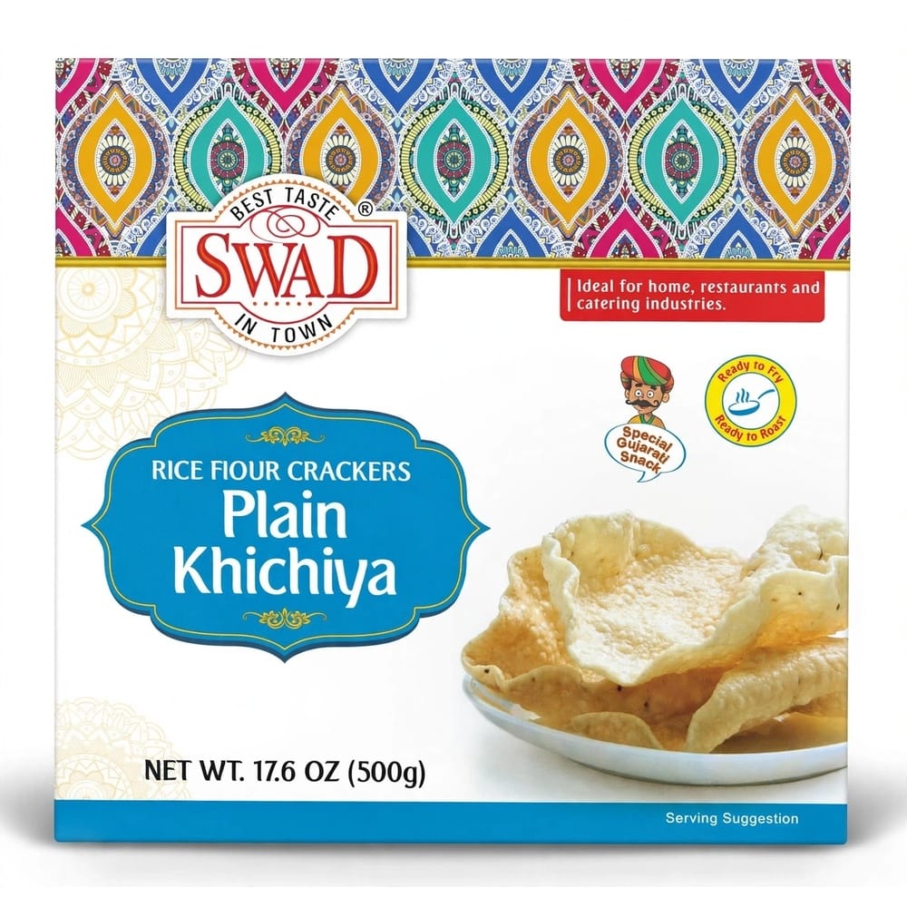 Swad Plain Khichiya - 17.6 Oz (500 Gm)