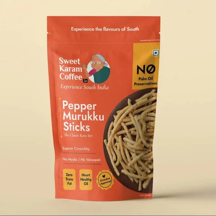 Sweet Karam Coffee (SKC) Pepper Murukku - 180 Gm