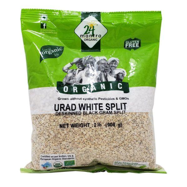 24 Mantra Organic Urad Dal (White)  - 4 LB