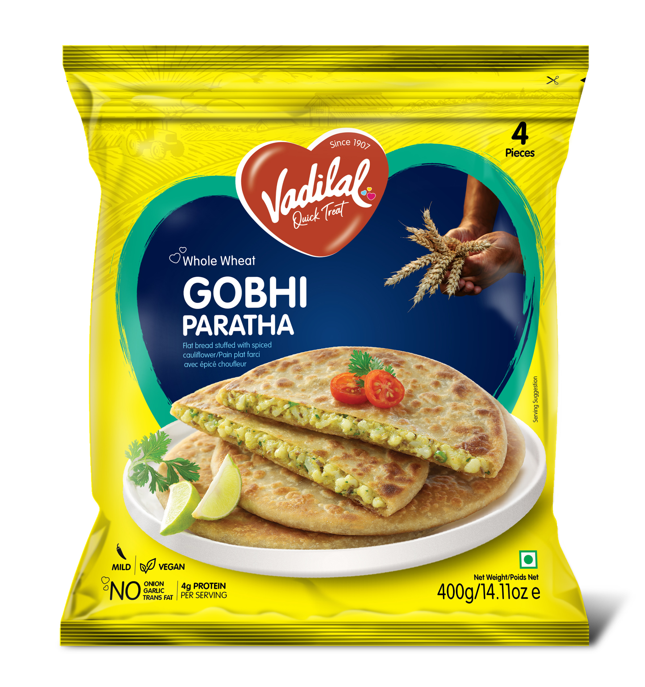 Vadilal Gobhi Paratha - 4 PCS