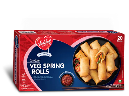 Vadilal Cocktail Veg Spring Rolls - 20 Pcs (350 Gm)