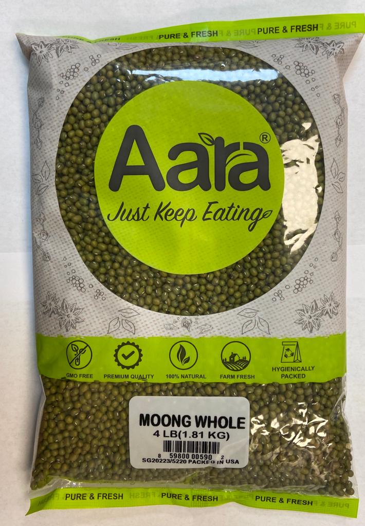 Aara Moong Whole 4 Lb
