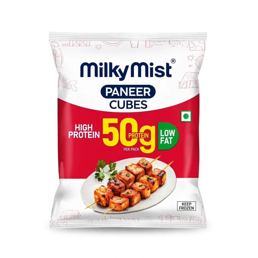 Milky Mist Paneer Cubes - 7 Oz (200 Gm)