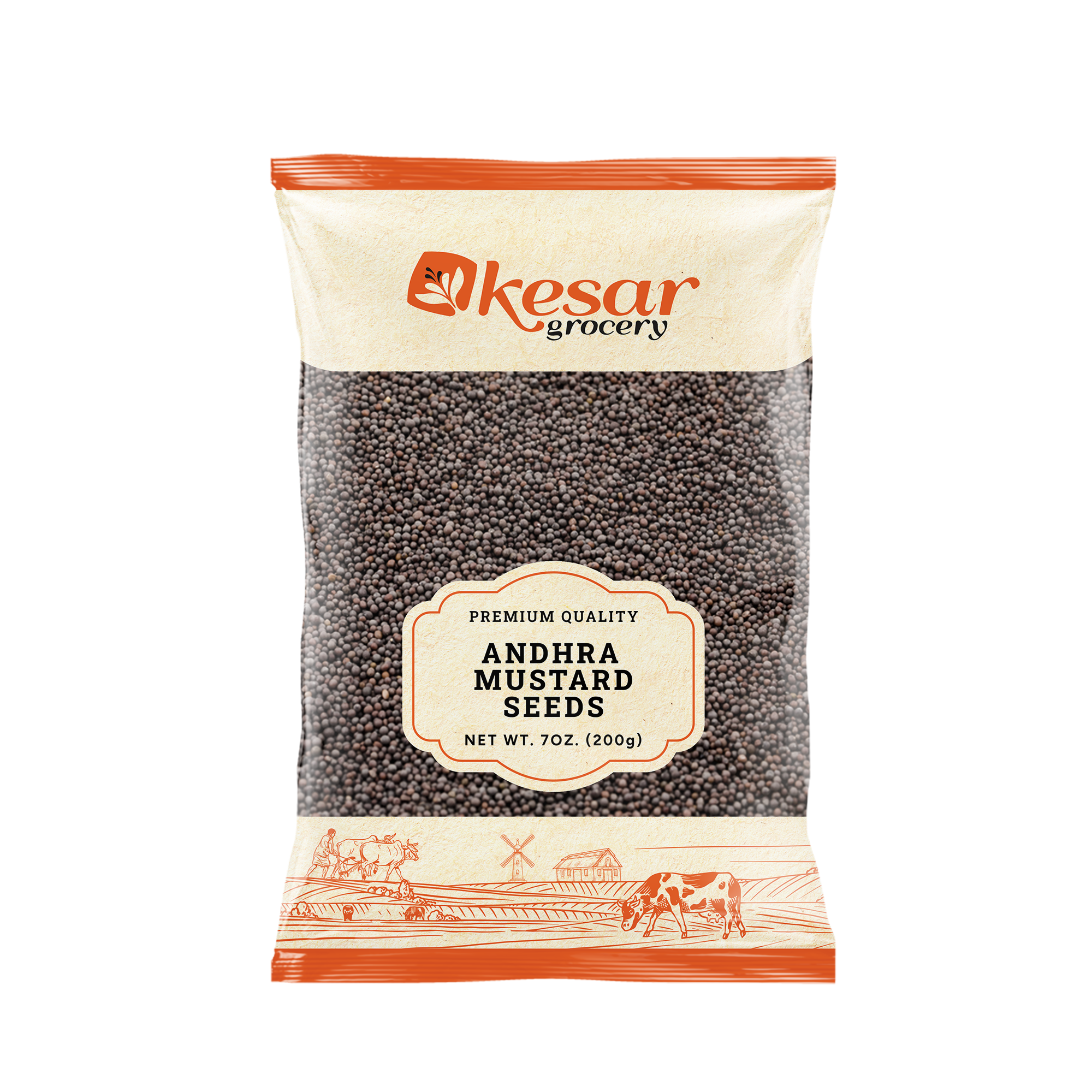 Kesar Andhra Mustard Seeds, 14oz (400g)
