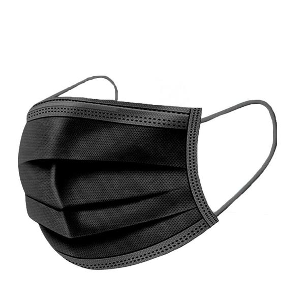 3-ply Surgical Mask (black)-50 Pcs