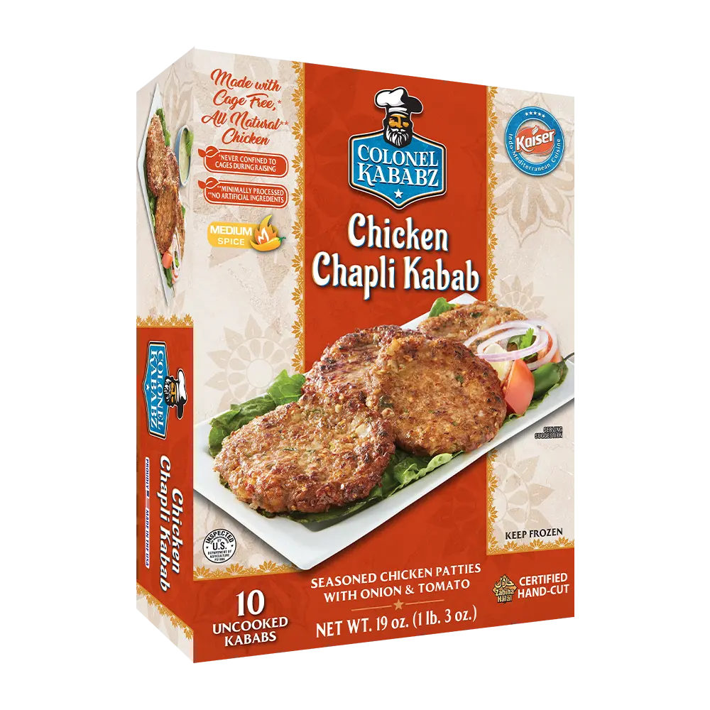 Colonel Kababz Chicken Chapli Kababs -10 Pcs (545 Gm)