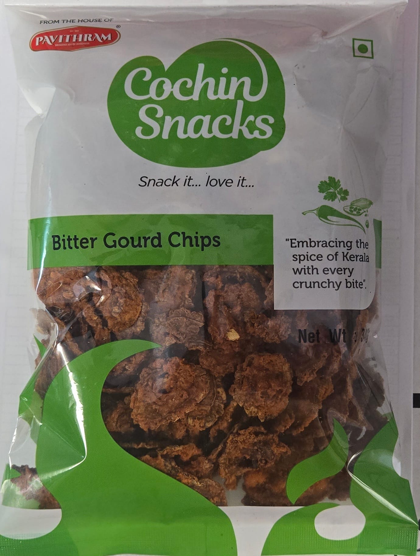Cochin Bitter Guard Chips - 12 Oz (340 Gm)