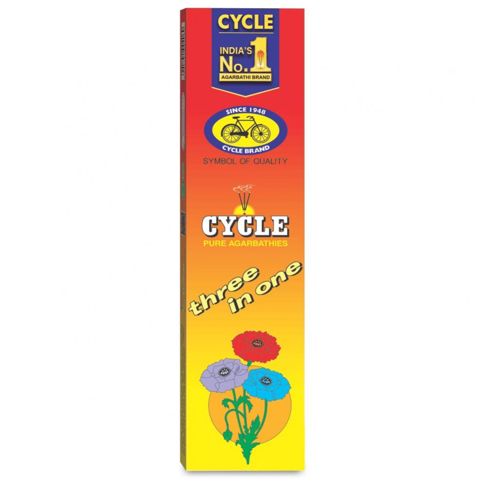Cycle 3 In 1 Agarbatti (120 STICKS)
