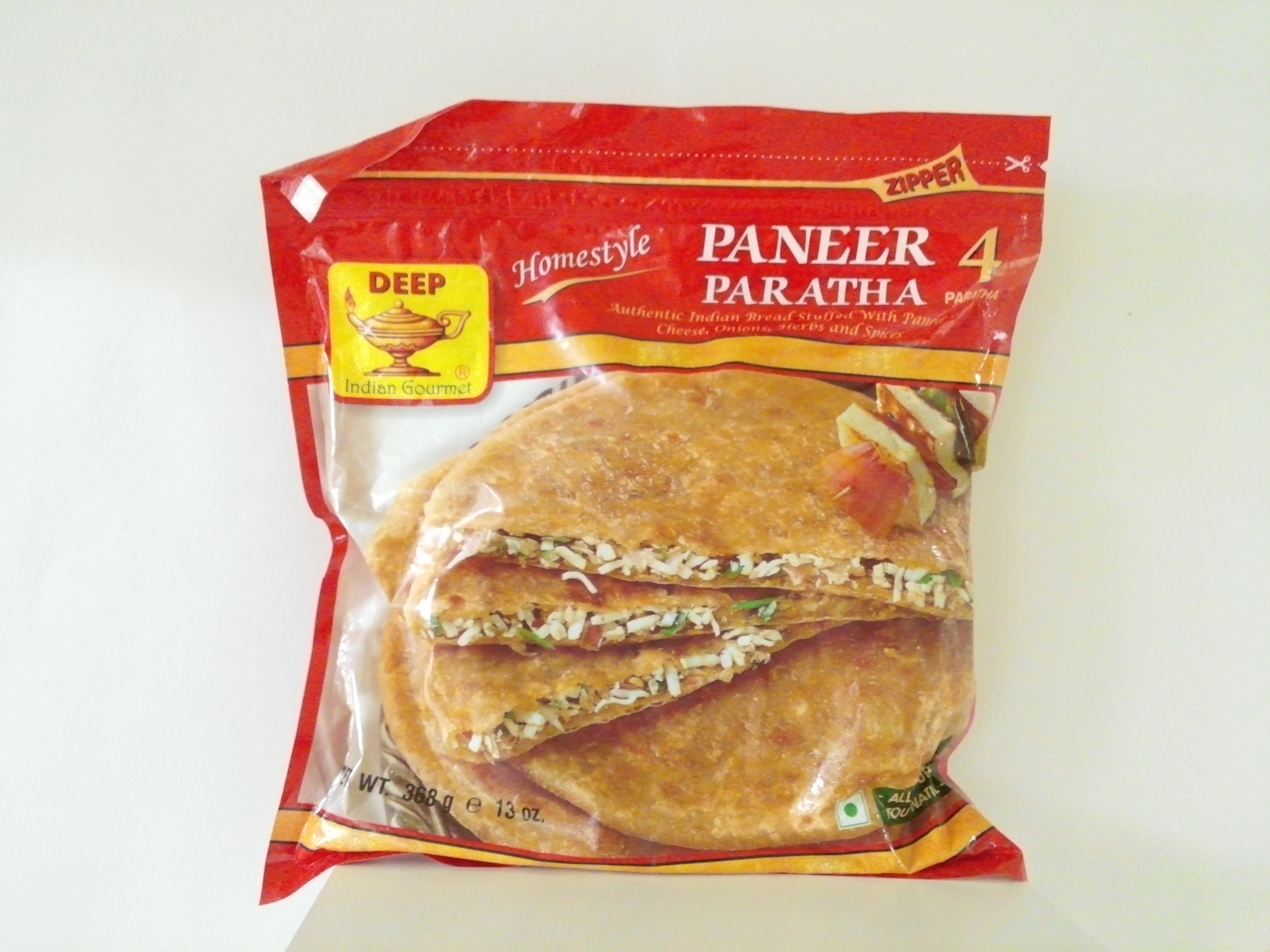 Deep Paneer Paratha 4 Pcs