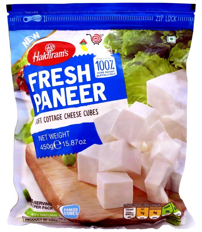 Haldiram Fresh Paneer Cubes (15.87 OZ - 450 GM)