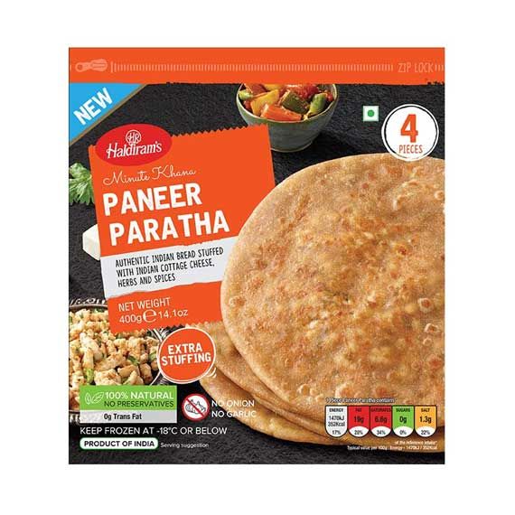 Haldiram Paneer Paratha 4 Pcs