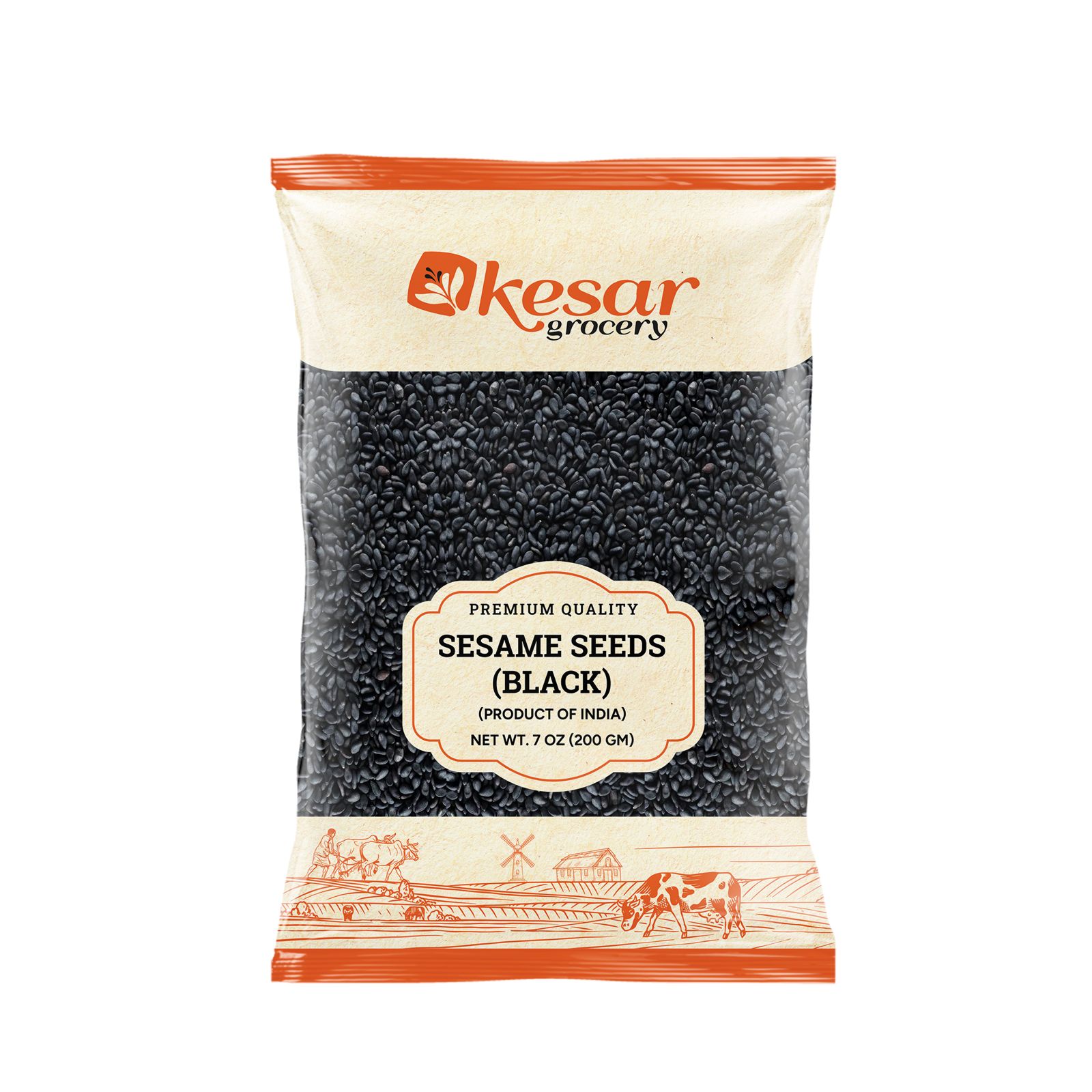 Kesar Sesame Seeds (Black) - 7 Oz (200 Gm)