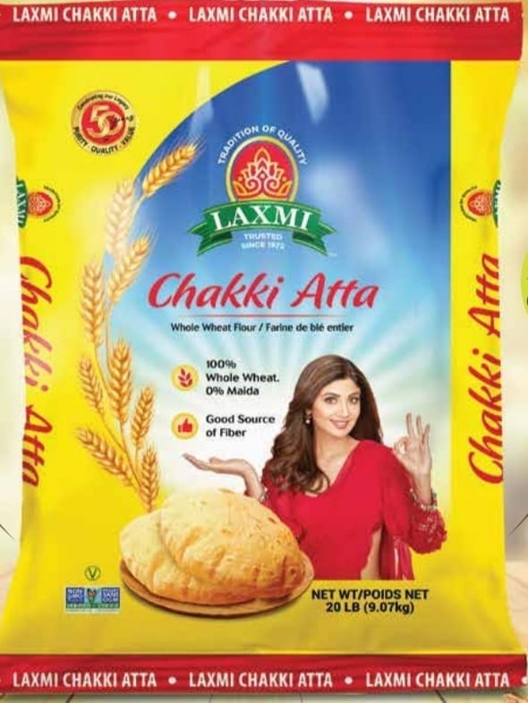 Laxmi Chakki Atta - 20 Lb (9.08 Kg)