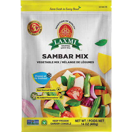 Laxmi Frozen Sambar MIx - 14 Oz (400 Gm)