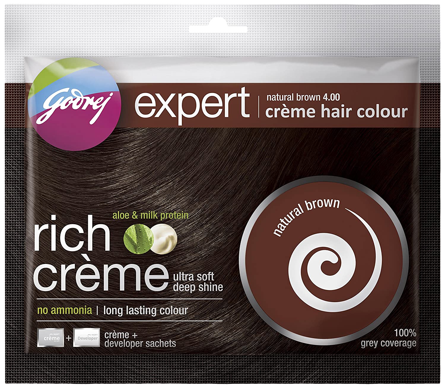 Godrej Expert Creme Hair Colour - Natural Brown