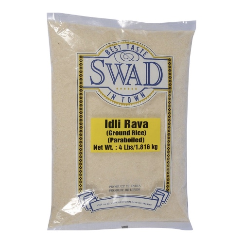 Swad Paraboiled Idli Rava (Ground Rice) - 4 Lb (1.816 Kg)