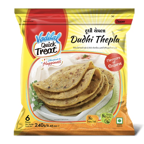Vadilal Dudhi Thepla 6 Pcs