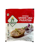 24 Mantra Organic Mixed Veg Paratha - 5 Pcs