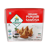 24 Mantra Organic Punjabi Samosa - 6 Pcs (420 Gm)