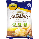 Sujata Organic Whole Wheat Atta (10 LB - 4.54 KG)