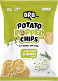 BRB Popped Potato Chips (Sour Cream & Herbs) - 1.7 Oz (48 Gm)