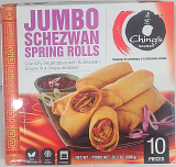 Ching's Jumbo Schezwan Spring Rolls - 10 PCS (800 GM)