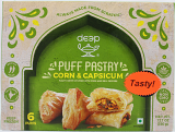 Deep Puff Pastry (CORN & CAPSICUM -6 PCS)