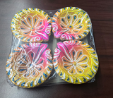 Decorative Diwali Diya Without Wax - 4 Pcs