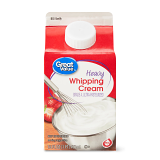 Great Value Heavy Whipping Cream, 16 Oz