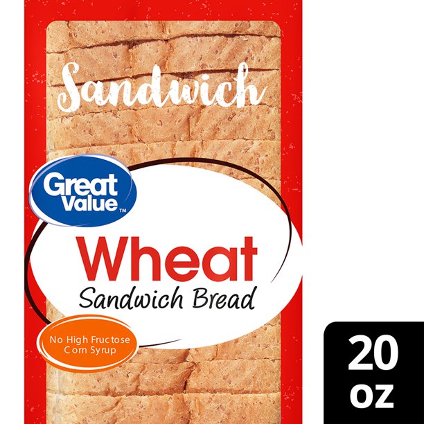 Great Value Wheat Sandwich Bread (20 OZ)