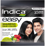Indica Easy Shampoo Hair Color (Natural Black) - 20.5 Ml