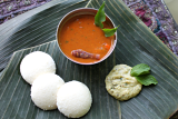 K.F.K Fresh Idli Sambhar With Chutney - 3 PCS